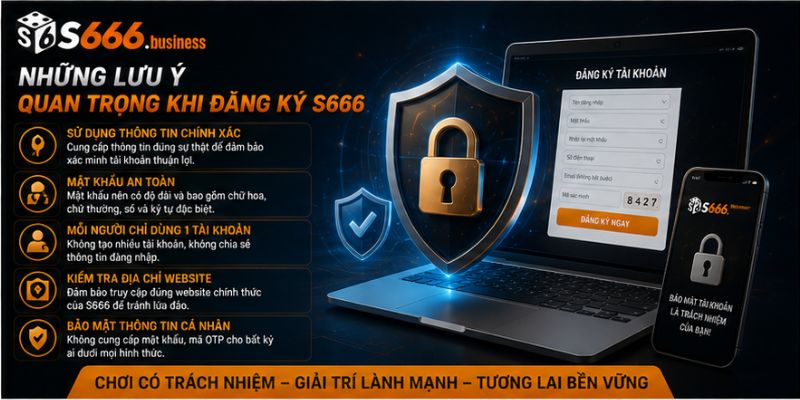 Những lưu ý quan trọng khi đăng ký S666