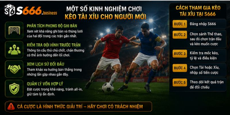 Một số kinh nghiệm chơi kèo tài xỉu cho người mới