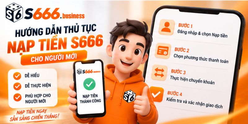 Hướng dẫn thủ tục nạp tiền S666 cho người mới